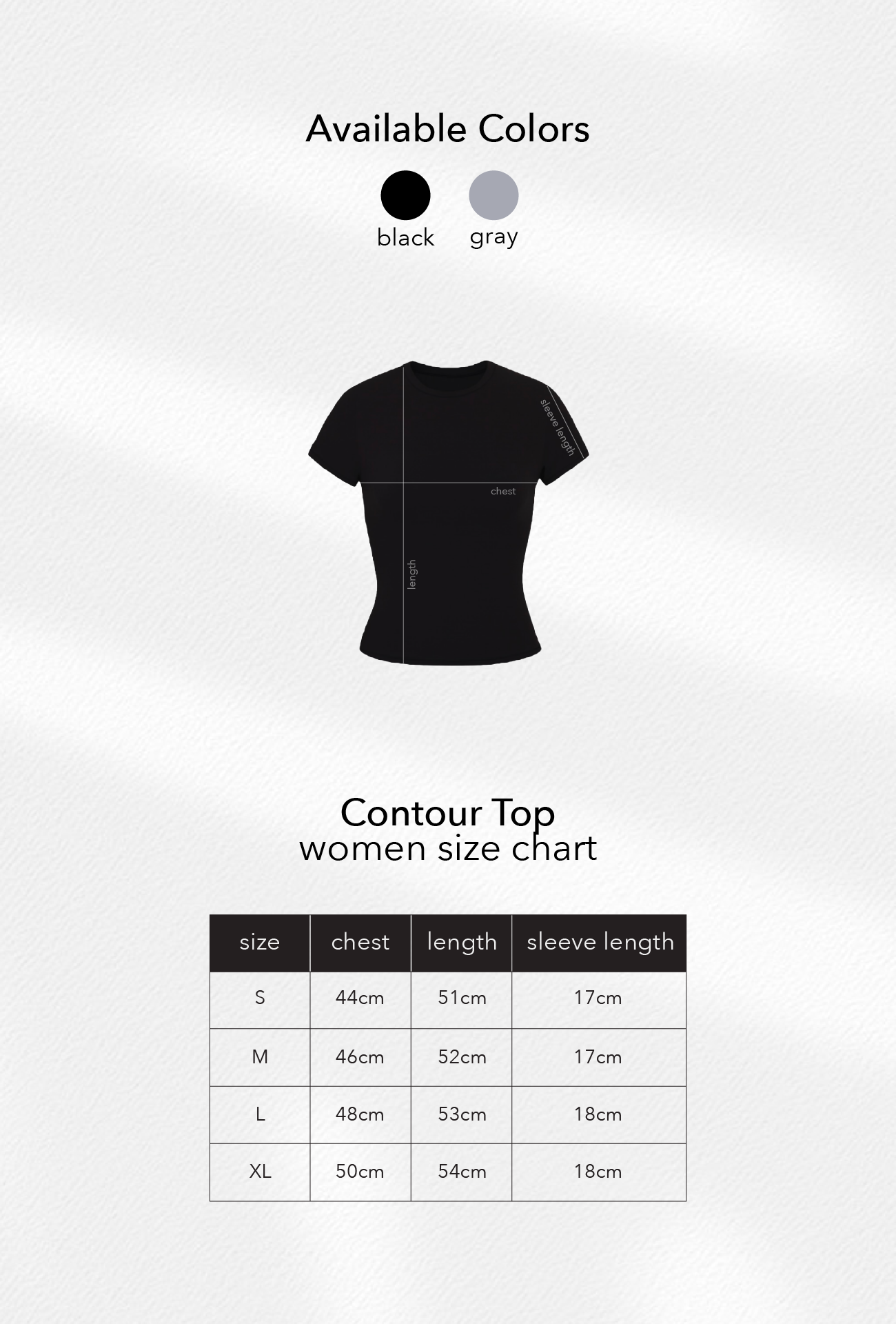 Gray Contour Top