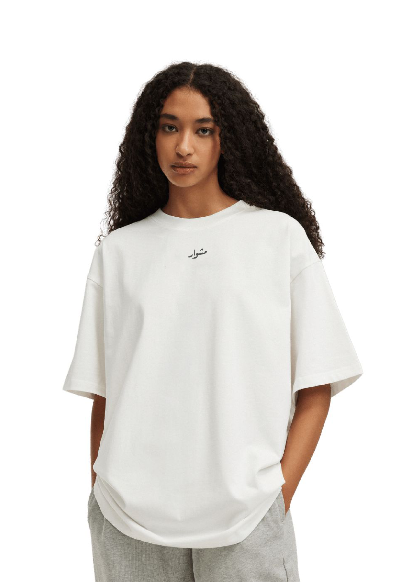 White Oversized Tee