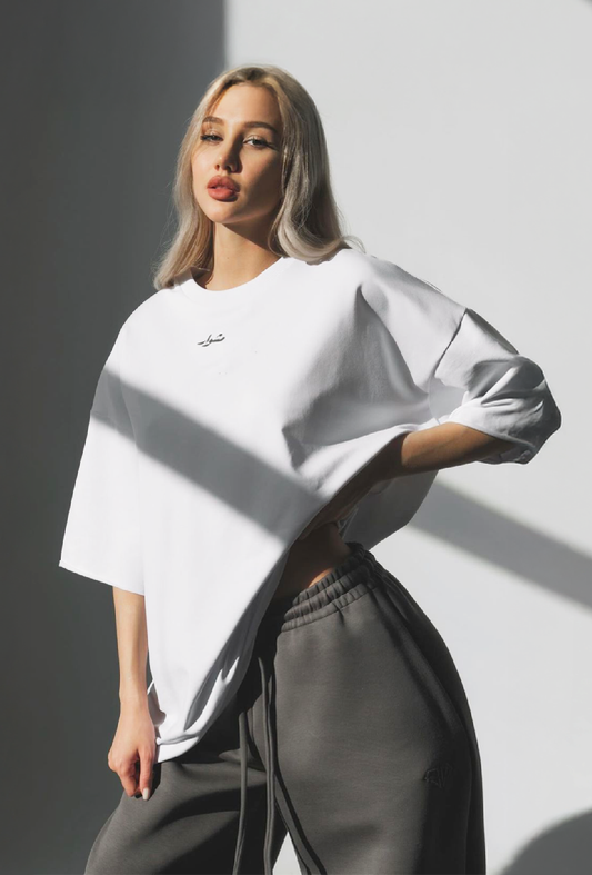 White Oversized Tee